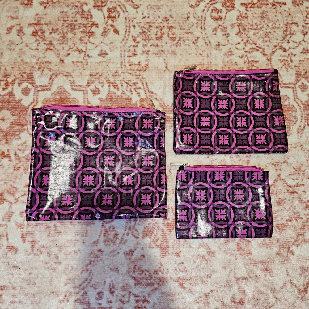 Cosmetic Zip Pouch Set